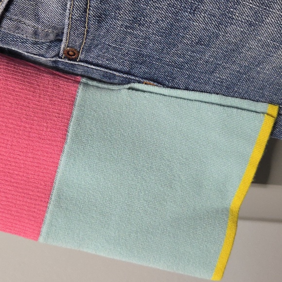 Alice + Olivia Pink and Red Ribbed Top - Picture 4 of 8